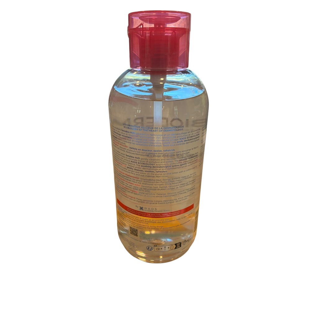 Bioderma Sensibio H2O Micellar Water JUMBO 28.7oz Sensitive Skin Makeup Remover - Picture 2 of 3